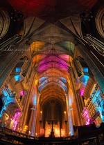 Liverpool Cathedral Lights