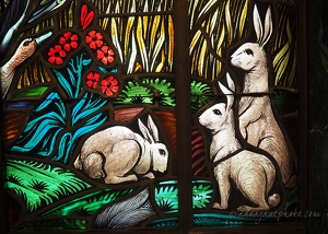 Stained Glass Rabbits