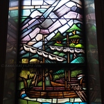 Spring Grove Cemetery Stained Glass Boat