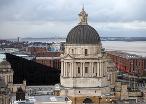 Port of Liverpool from Liver Building Roof