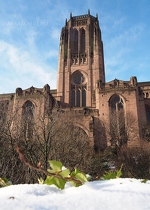 Liverpool Cathedral and Snow
