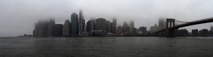 Foggy Lower Manhattan Panorama