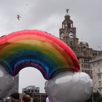 Rainbow and Liver Building